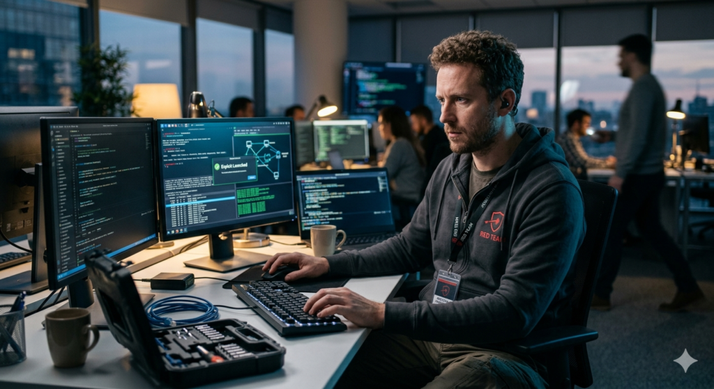 Security penetration testing page illustration