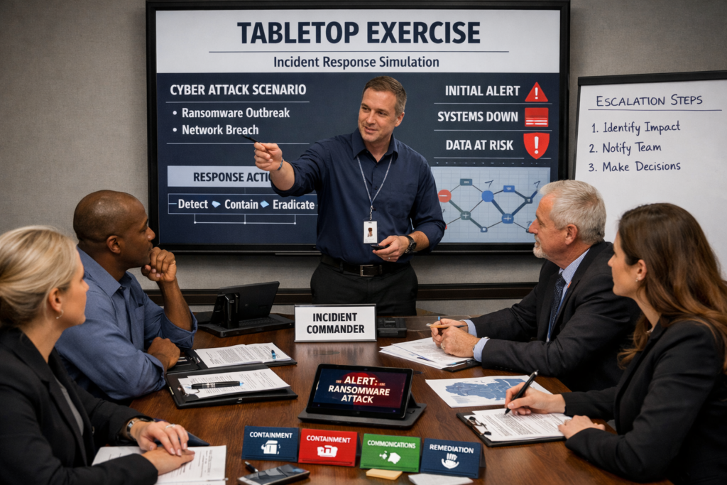 Tabletop exercise illustration